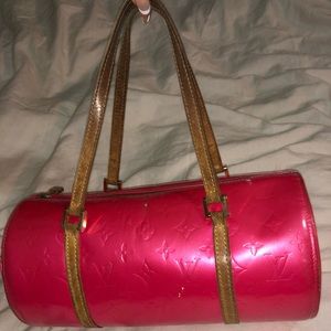 LV Vernis Framboise Pink Bedford Barrel Bag